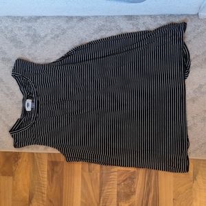 Open back striped tank